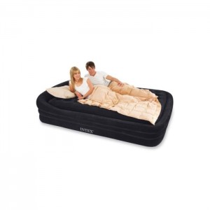 Intex Üç Katlı Çift Kişilik İkiz Elektrik Pompalı Queen Ultra-Deluxe Karyola Tipi Yatak (66974)