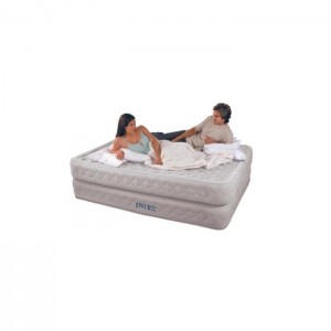 Intex Çİft Katlı Çİft Kişilik Elektrik Pompalı Queen Deluxe Konfor Yatak (66962)