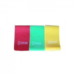 Cosfer 3'lü Pilates Bandı (120*15cm) Büyük Boy
