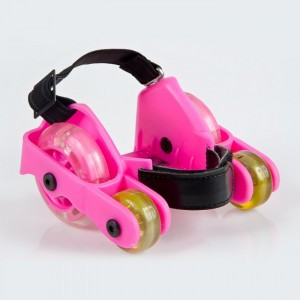 Cosfer 4 Tekerlekli Pembe Işıklı Paten