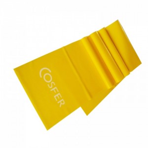 Cosfer Pilates Bandı (120*15 cm) Büyük Boy Sarı