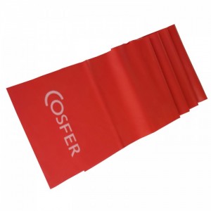 Cosfer Pilates Bandı (120*15cm) Büyük Boy / Kırmızı