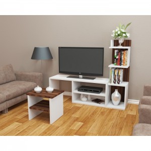 Arzu Beyaz Ceviz TV Ünitesi