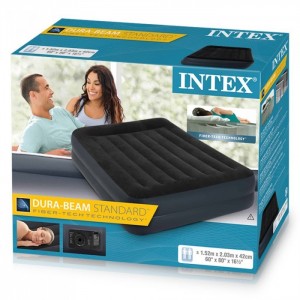 INTEX ELEKTRİKLİ DURA-BEAM YATAK (152x203x42CM) Fiber-Tech