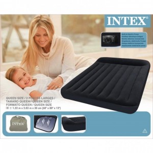 INTEX ELEKTRİKLİ QUEEN PILLOW YATAK 152x203x23CM Air-Loc