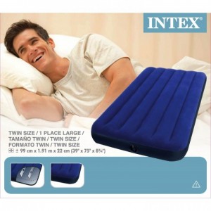 INTEX LACİVERT TEK KİŞİLİK YATAK 99x191x22CM Air-Lock