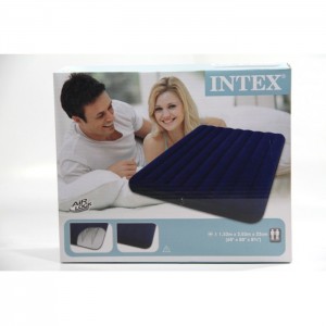 INTEX LACİVERT ÇİFT KİŞİLİK YATAK 152x203x22CM Air Lock
