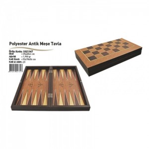 Polyester Antik Meşe Tavla