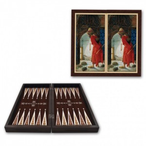 Figürlü Tavla Kaplumbağa Terbiyecisi