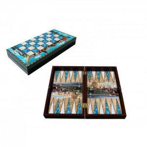 Turistik İstanbul Damalı Tavla