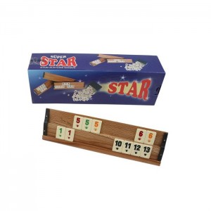 Star Orta Boy Ahşap Okey Takımı