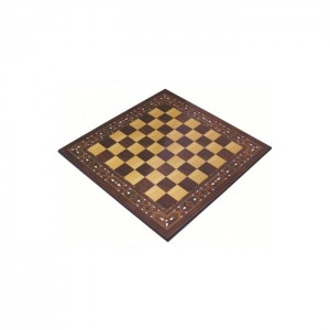 Polyester Ceviz Satranç Sehpası 54x54 cm