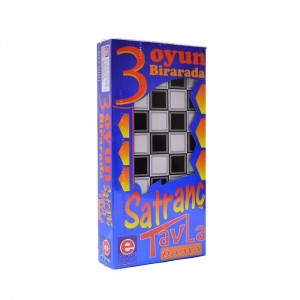 Mıknatıslı 3 Oyun Satranç-Tavla-Dama