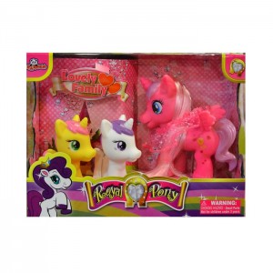 87053 KUTULU 3PCS SEVİMLİ PONNY AİLES