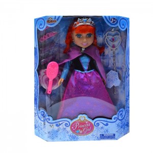 91064 KUTULU 15İNCH AKSESUARLI TAÇLI PRENSES BEBEK