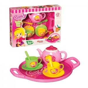 01593 CANDY TEPSİLİ ÇAY SET