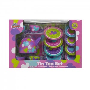 41058/73/10729W KUTULU METAL ÇAY SET 15PCS