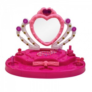 4028 KUTULU MAKYAJ MASASI CEKMECELI ISIKLI AKSESUARLI