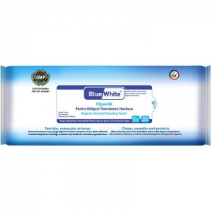 Blue White Hijyenik Perine Bölgesi Temizleme Havlusu